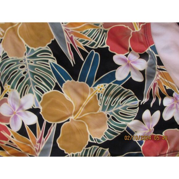 HURLEY SWIMSUIT SIZE L NWOT TROPICAL NOVELTY PRINT ONE PIECE ADJUSTABLE STRAPS - Picture 1 of 8